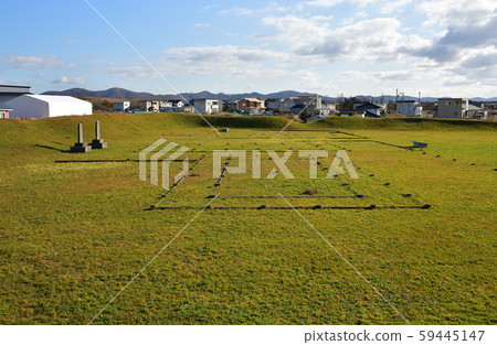 拍攝北海道函館市Senkazawa的Shi norikan遺址的景觀 拍攝北海道函館市Senkazawa的Shi norikan遺址的景觀 59445147