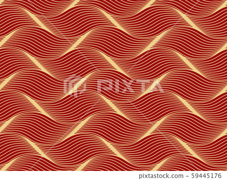 The geometric pattern with wavy lines. Seamless The geometric pattern with wavy lines. Seamless 59445176