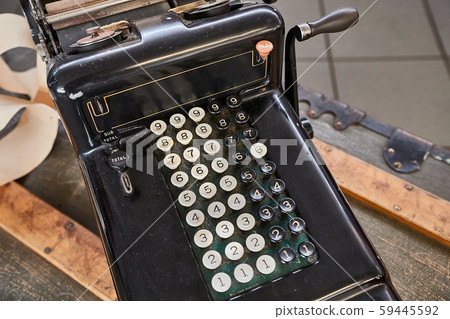 Old calculator detail Old calculator detail 59445592