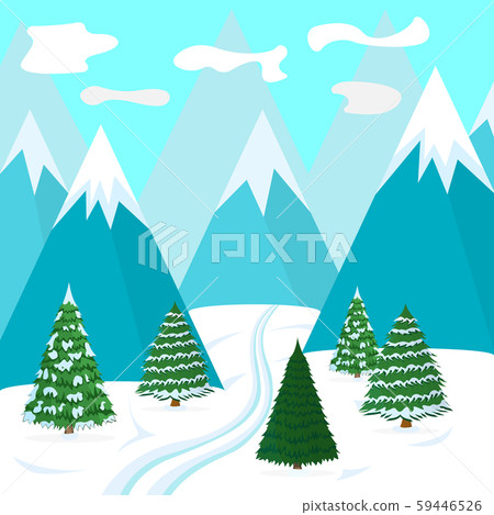 Winter Poster. Natural Landscape Concept. Greeting 59446526