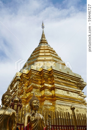 buddhist stupa, gold, decoration 59446727