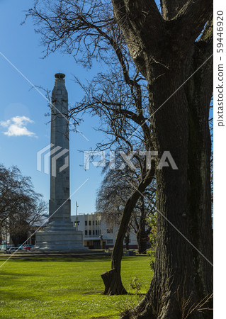 The memorial tower in Queens Garden, Dunedin, New Zealand 59446920