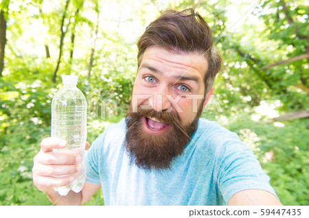 Thirst is everything. Thirsty man. Bearded man 59447435