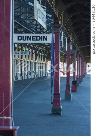 New Zealand Dunedin Dunedin station platform New Zealand Dunedin Dunedin station platform 59448136