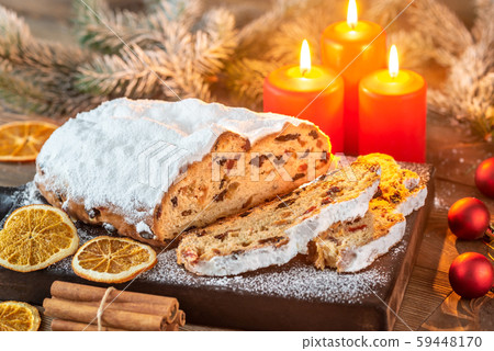 Stollen - traditional German Christmas bread 59448170