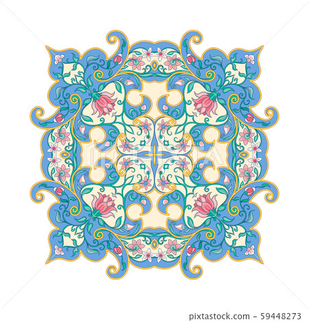 Eastern ethnic motif, traditional muslim ornament. Eastern ethnic motif, traditional muslim ornament. 59448273