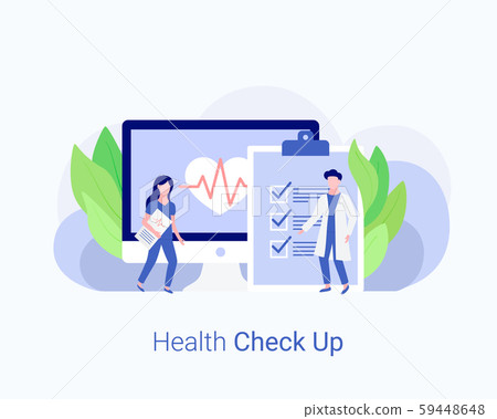 Medical check up concept. Doctor and nurse. 59448648