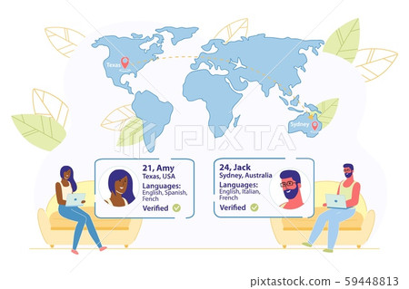 Traveling With Couch Surfing Different Countries Stock