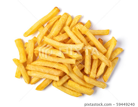 french fries on white background 59449240