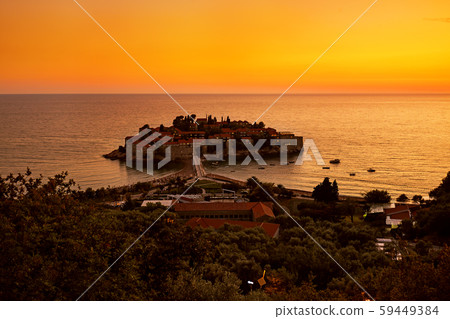 Island Sveti Stefan - Montenegro Island Sveti Stefan - Montenegro 59449384