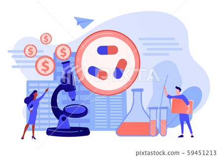 Pharmacological business concept vector illustration. 59451213