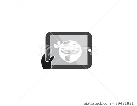 Ninja head with angry face design illustration in Ninja head with angry face design illustration in 59451951