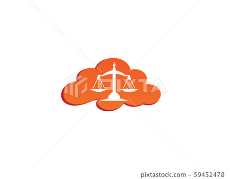 Balance symbol scales logo design illustration, 59452478