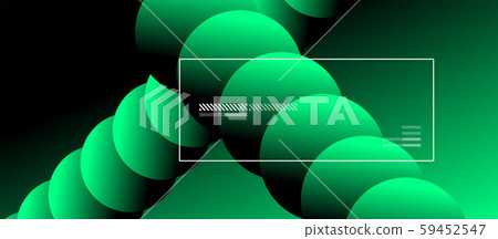 Simple abstract background with neon color circles. Memphis Style Geometric Pattern. Vector Simple abstract background with neon color circles. Memphis Style Geometric Pattern. Vector 59452547