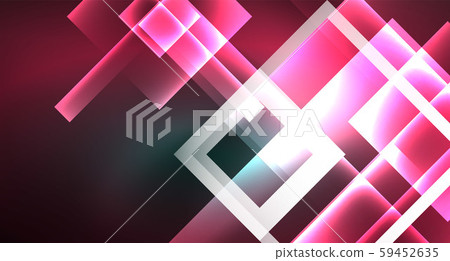 Neon geometric abstract background in hipster style on light background. Space retro design. Color 59452635