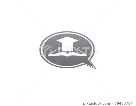 Graduation Hat on papers book for logo design 59453794