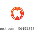 Teeth care symbol in the circle for dentist clinic 59453858