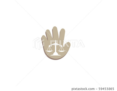 Balance symbol scales logo design illustration, 59453865