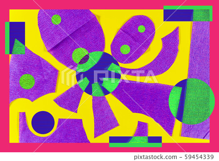 Contemporary art abstract pattern mood board.... - Stock Illustration ...