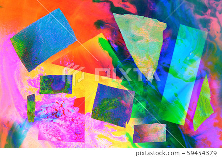 Contemporary art abstract pattern mood board.... - Stock Illustration ...