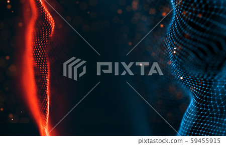 Blockchain technology background. Cryptocurrency fintech block chain network and programming concept 59455915