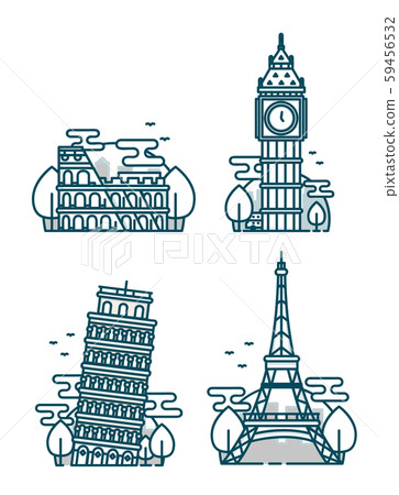 European Attractions.Paris Eiffel Tower 59456532