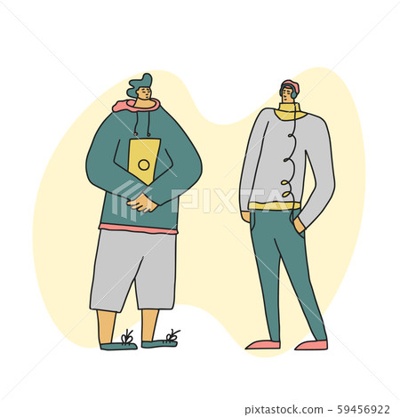 Young adult characters isolated Vector flat design 59456922