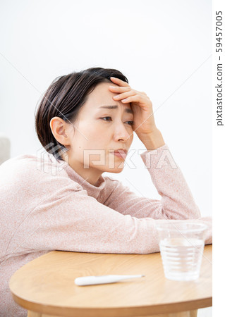 A woman with poor health A woman with poor health 59457005