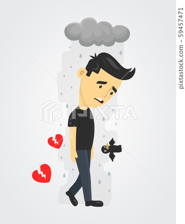 heartbroken sad young man guy. heartbroken sad young man guy. 59457471