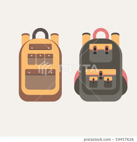 Set of different backpacks 59457626