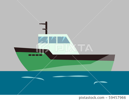 Vector fishing ships, water isolated transport icon 59457966