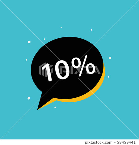Black friday sale banner, sticker up to 10 percent off. modern design template, Sale banner, sale 59459441
