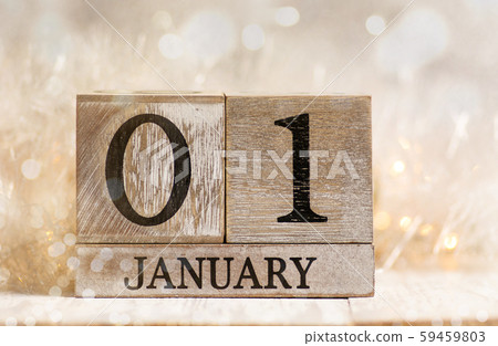 1st january sign with festive background 59459803
