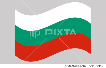Wave Bulgaria Flag Vector illustration eps 10 59459952