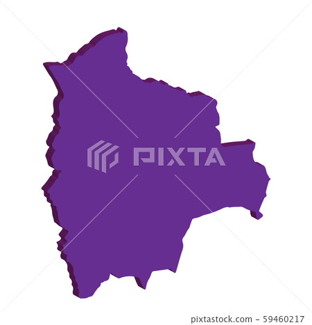 3D Bolivia map Vector illustration eps 10 59460217