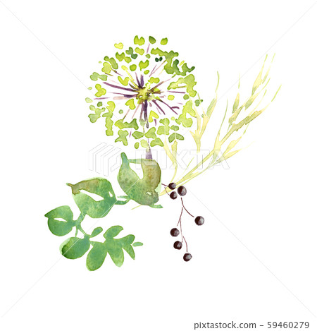 Wedding bridal romanric rustic soft flowers bouquet . Hand drawing watercolor pink and purple and Wedding bridal romanric rustic soft flowers bouquet . Hand drawing watercolor pink and purple and 59460279