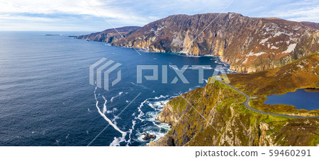 The River Glen and waterfalls by Carrick in County Donegal - Ireland 59460291