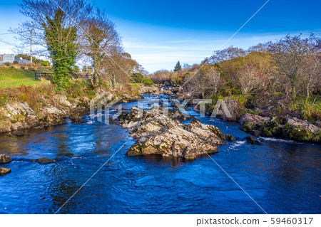 The River Glen and waterfalls by Carrick in County Donegal - Ireland The River Glen and waterfalls by Carrick in County Donegal - Ireland 59460317