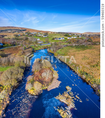The River Glen and waterfalls by Carrick in County Donegal - Ireland 59460319