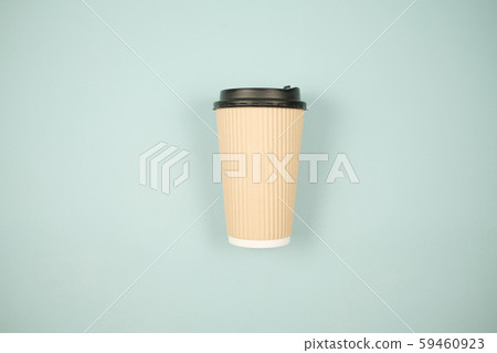 biodegradable cardboard paper coffee cup . eco 59460923