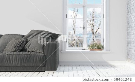 Modern bright interior . 3D rendering Modern bright interior . 3D rendering 59461248