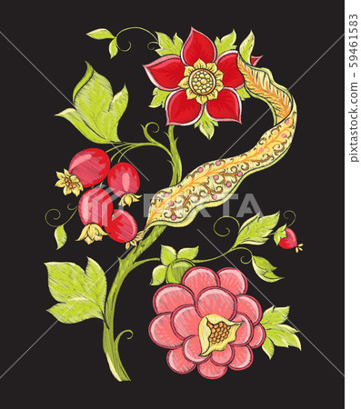 Elements for design. Fantasy flowers Elements for design. Fantasy flowers 59461583