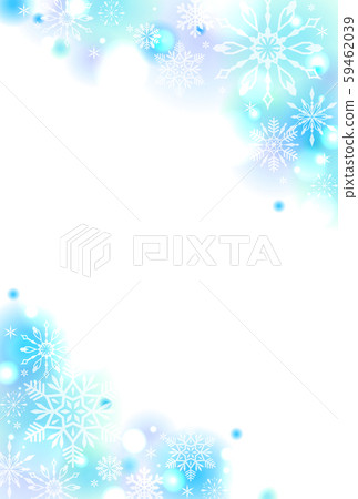 Snow flake illustration frame 59462039