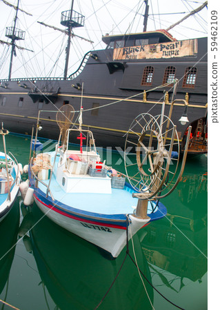 Aya Napa, Marina, port, seaThe port of the resort with the small fishing boats and wooden 59462109