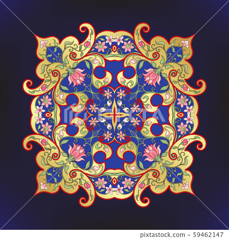 Eastern ethnic motif, traditional muslim ornament. Eastern ethnic motif, traditional muslim ornament. 59462147