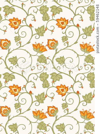 Tradition mughal motif, fantasy flowers Tradition mughal motif, fantasy flowers 59462148