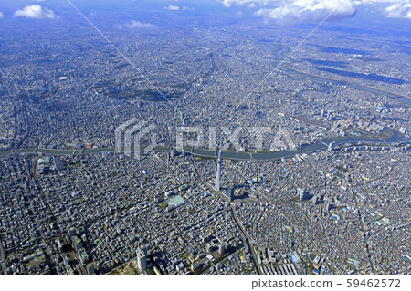 Tokyo Sky Tree area / wide area aerial photography 59462572