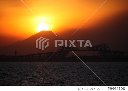 Tokyo Gate Bridge and Diamond Fuji 59464108