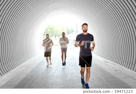 young men or male friends running outdoors young men or male friends running outdoors 59471223