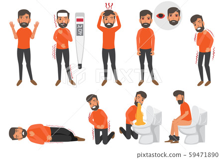 Man disease Symptoms, Stomach, Internal Organs, Man disease Symptoms, Stomach, Internal Organs, 59471890